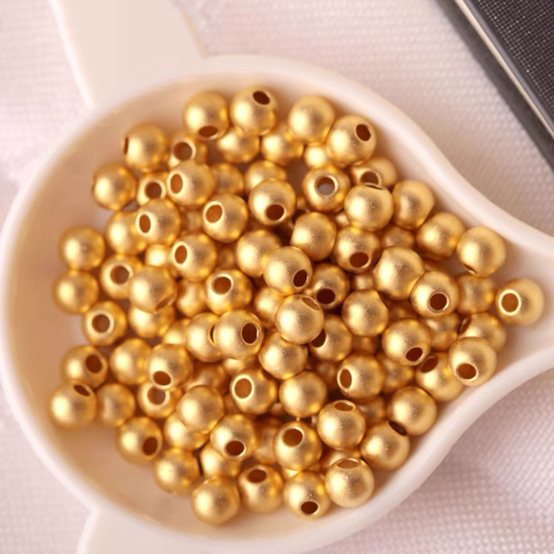Sand gold beads frosted small gold beads matte gold beads diy accessories hand rope transfer beads wholesale gold beads accessories Sand gold beads frosted small gold beads matte gold beads diy accessories hand rope transfer beads wholesale gold beads accessories