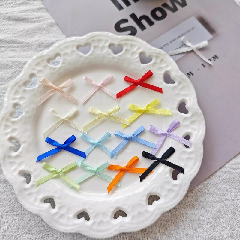 Small Butterfly 3MM Wide Hand Knot Decoration Finished Jewelry Card Set Accessories Handmade diy Material Doll Accessories