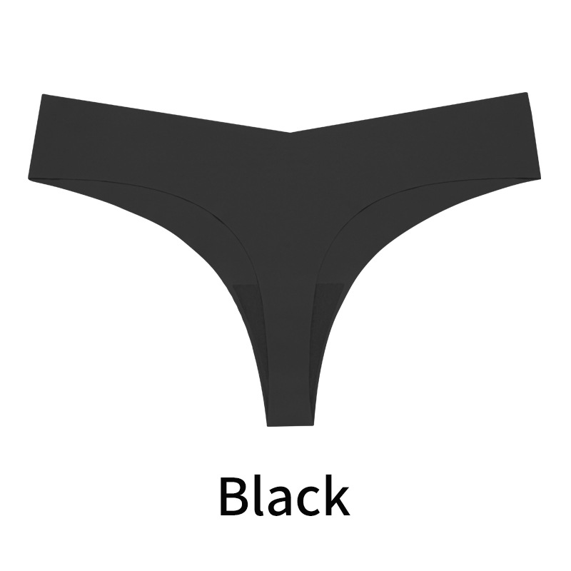 Bikini sexy tanga T pantalones deportivos transpirables de secado rápido ropa interior de mujer de una pieza de seda de hielo sin costuras Europa y América