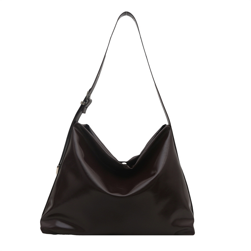 2025 nueva bolsa de hombro suave casual minimalista estilo coreano de personalidad para mujeres gran capacidad bolsa de mano mochila