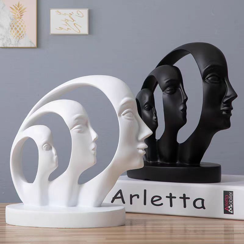 Crecimiento transfronterizo récord personaje lujo ligero decoración de arte en el hogar sala de estar moderna gabinete de vino gabinete de TV escritorio de oficina