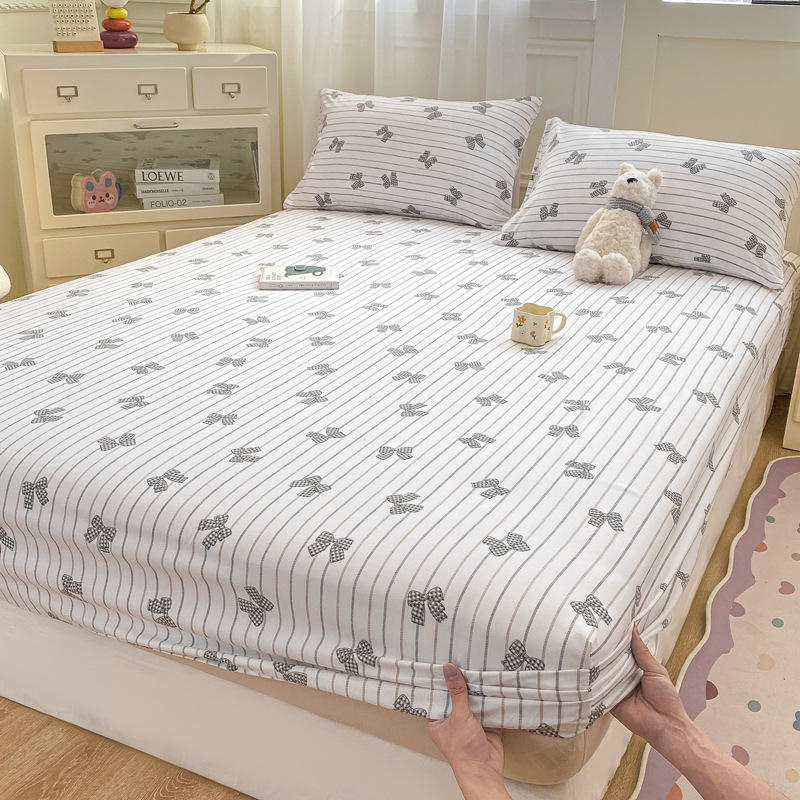 Madre y bebé dormir desnudo clase A cama de una sola pieza cama de algodón puro cubierta de cama de algodón lavado con agua cama de algodón cama de tres piezas