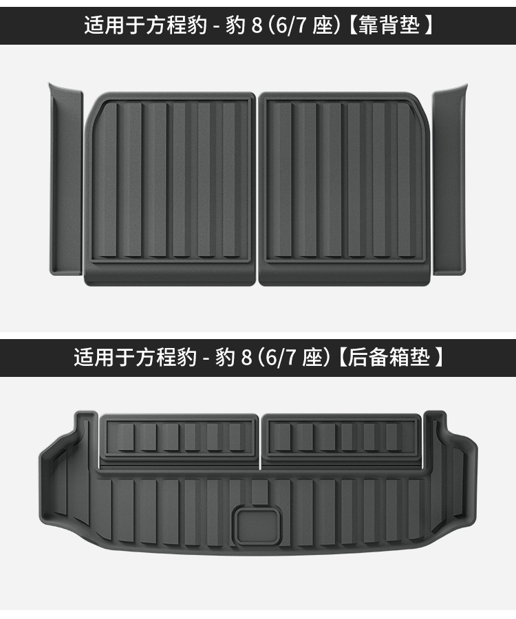 Suitable for 24 Models of Fangcheng Leopard 8 Car Floor Mats, Stain-Resistant Tpe Floor Mats, Special Car Floor Mats, Environmentally Friendly Trunk Mats