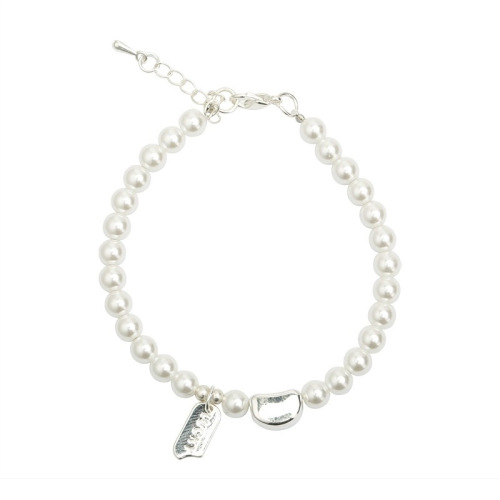 Broken Silver Pearl Bracelet Girls Autumn and Winter Light Luxury Niche High-end Hand Accessories New Exquisite Stacked Bracelets