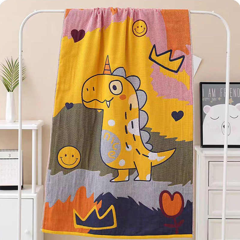 綿ガーゼバスタオル 4層大判タオル 吸水性・糸くずの出ない 子供用 家庭用 男女兼用 大人用 バスタオル|undefined