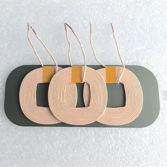 无线充电线圈电感器手表线圈隔磁片大功率无线充电线圈模组厂家