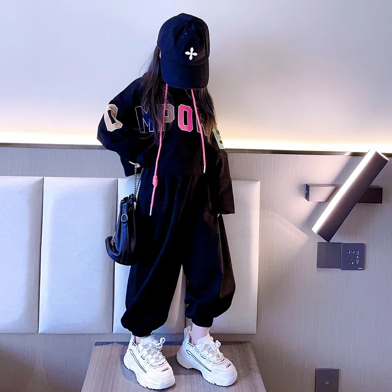 Spor Seti İlkbahar Sonbahar Sezonu 2023 Çevrimiçi Red Blast Big Boy Sokak Dansı Gevşek Çocuk ve Kız_voghion.com