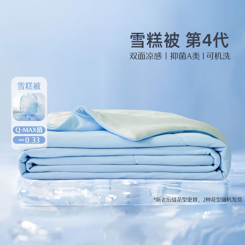Class A Maternal and Infant Grade Nylon Summer Quilt Solid Color Air-conditioning Quilt Machine Washable Summer Quilt Ice Silk Cool Silk Quilt