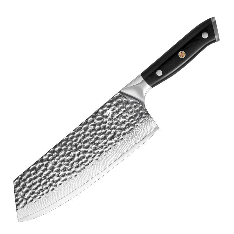Cortador de cocina de acero Damasco VG10 de 67 capas Cortador de cocina de alta dureza Cortar carne en rodajas para el hogar Cortador de cocina pequeño y afilado