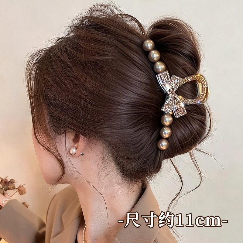 2026 nuevo clip de agarre de alto nivel lindo coreano cabeza trasera clip de cabello toque de cabello gran exquisito clip de tiburón clip de cabello image 228