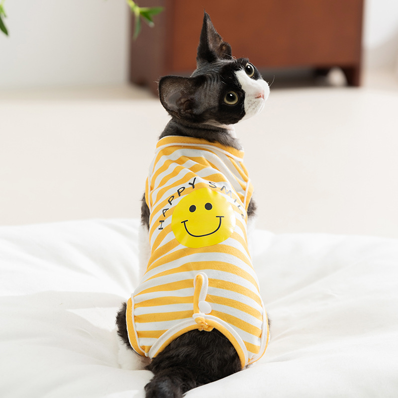 Ropa de gato, chaleco sin mangas cómodo de verano, habitación con aire acondicionado para perros pequeños y medianos