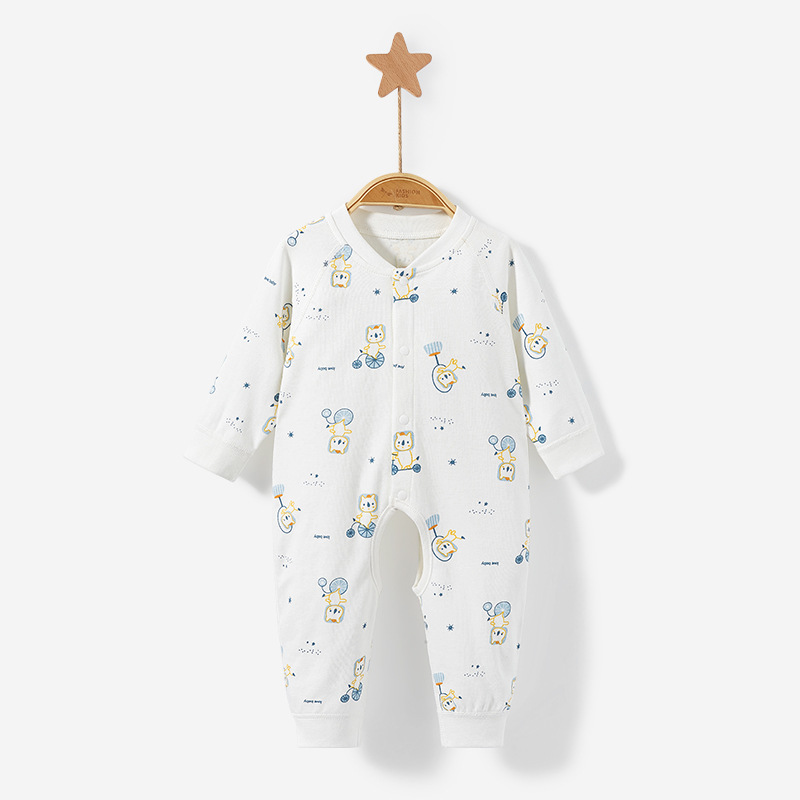Mono para bebé para primavera, otoño e invierno, ropa de dormir de algodón con abertura en la entrepierna para recién nacidos, pelele cálido unisex, traje para gatear, ropa de bebé.