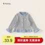 新款儿童女童条纹上衣