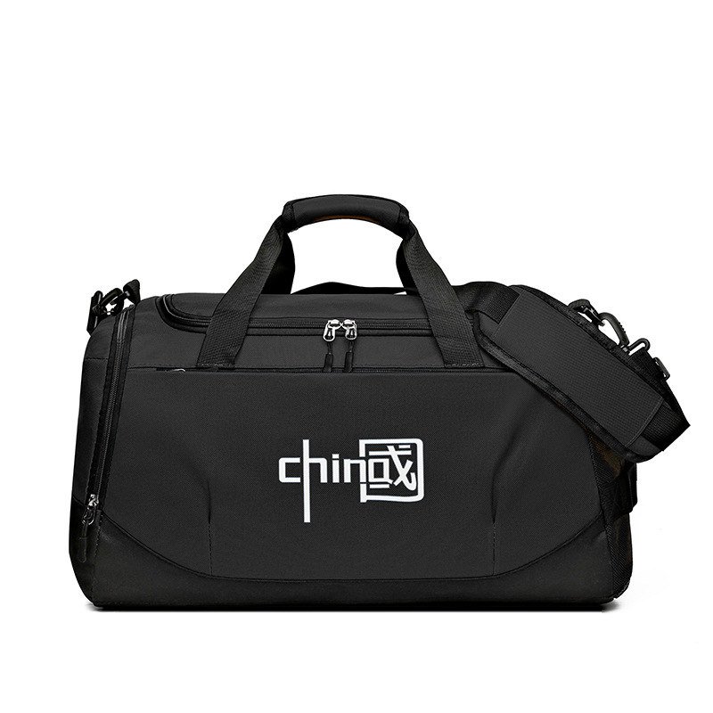 Bolsa de viaje portátil de almacenamiento ligero de corta distancia de gran capacidad, bolsa de lona, bolsa de fitness deportiva, bolsa de mensajero separada seca y húmeda para hombre