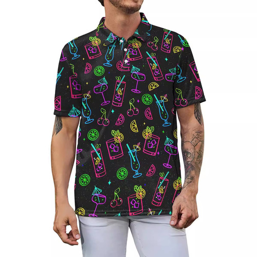 Men's Golf Shirts Short Sleeve Casual High Performance Breathable Polo Shirts
