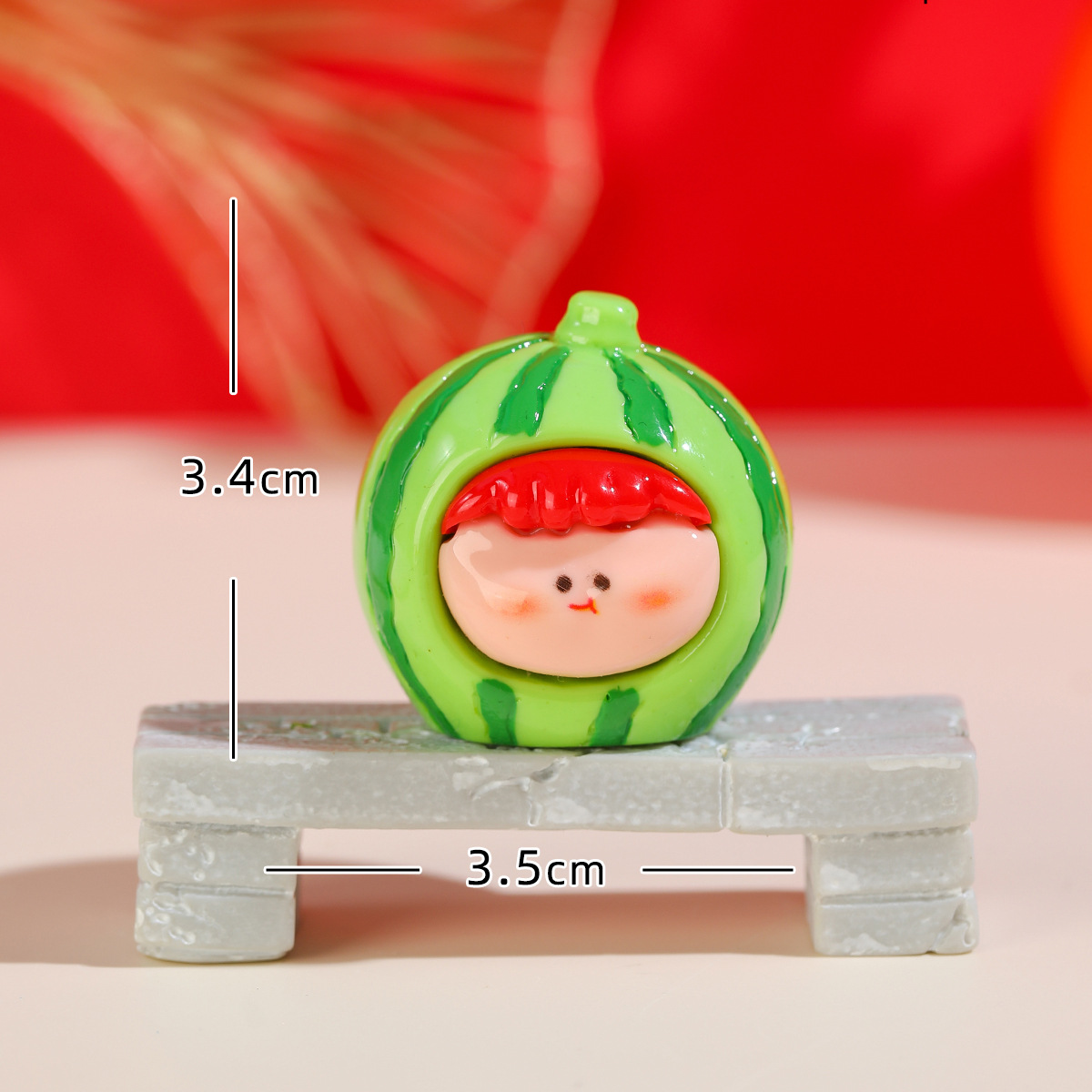 단색 과일 리시-수박