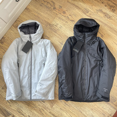一束家 石家户外阿斯本同款三防硬壳连帽羽绒服男女同款户外滑雪