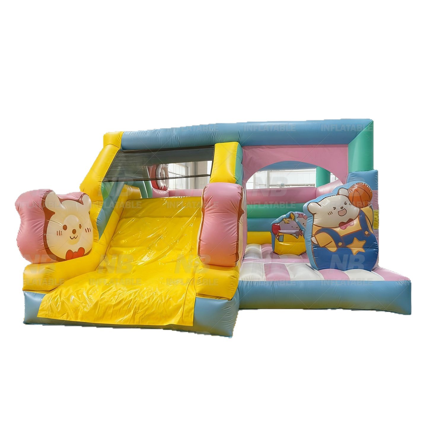 Casas inflables para niños indoor y outdoor jardín sala de rebote cama pequeña piscina inflatable castillo traviesos