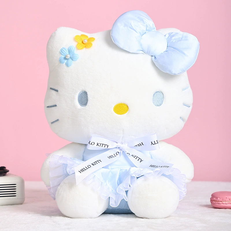 Hello Kitty, Hello Kitty, джинсовая юбка, плюшевая кукла, бархатная игрушка