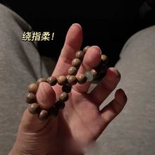 绿檀木佛珠手串女生简约佛珠木质香手链情侣檀香手串男民族风手链