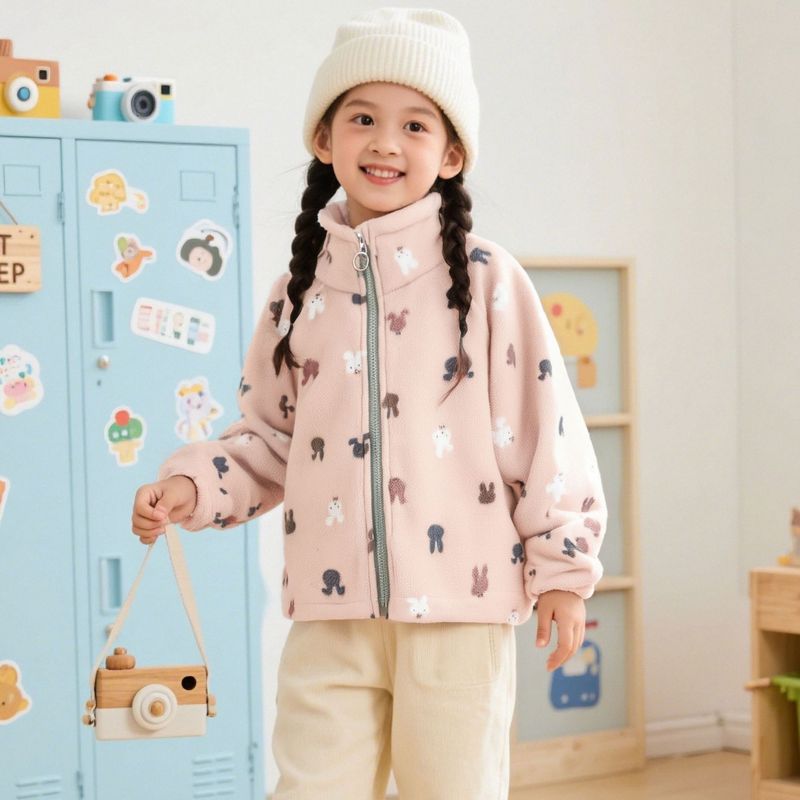 新しい子供の春と秋のジッパージャケット男の子と女の子韓国風西洋スタイルの秋と冬のトップス|undefined