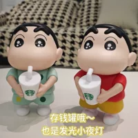 Чашка для чая с молоком, карандаш Shin-chan, светящийся ночник, копилка, украшения для спальни, прикроватная тумбочка, милая модная игрушка, фигурка куклы