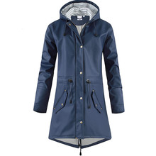 工厂定制男女成人时尚百搭防水服装连体防风长夹克雨衣免费拿样