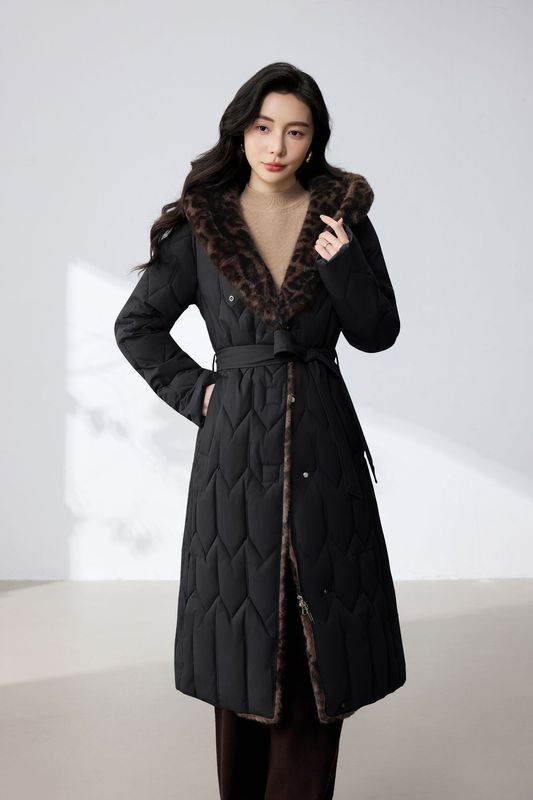 冬季过膝连帽棉服女2025显瘦大码加厚长款宽松外套棉衣女文艺风|undefined