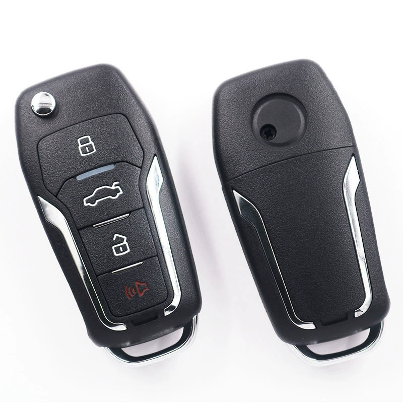 Подходит для Ford, складной дистанционный ключ, замена автомобильного ключа, модификация корпуса Black Bull, 4-х клавиш