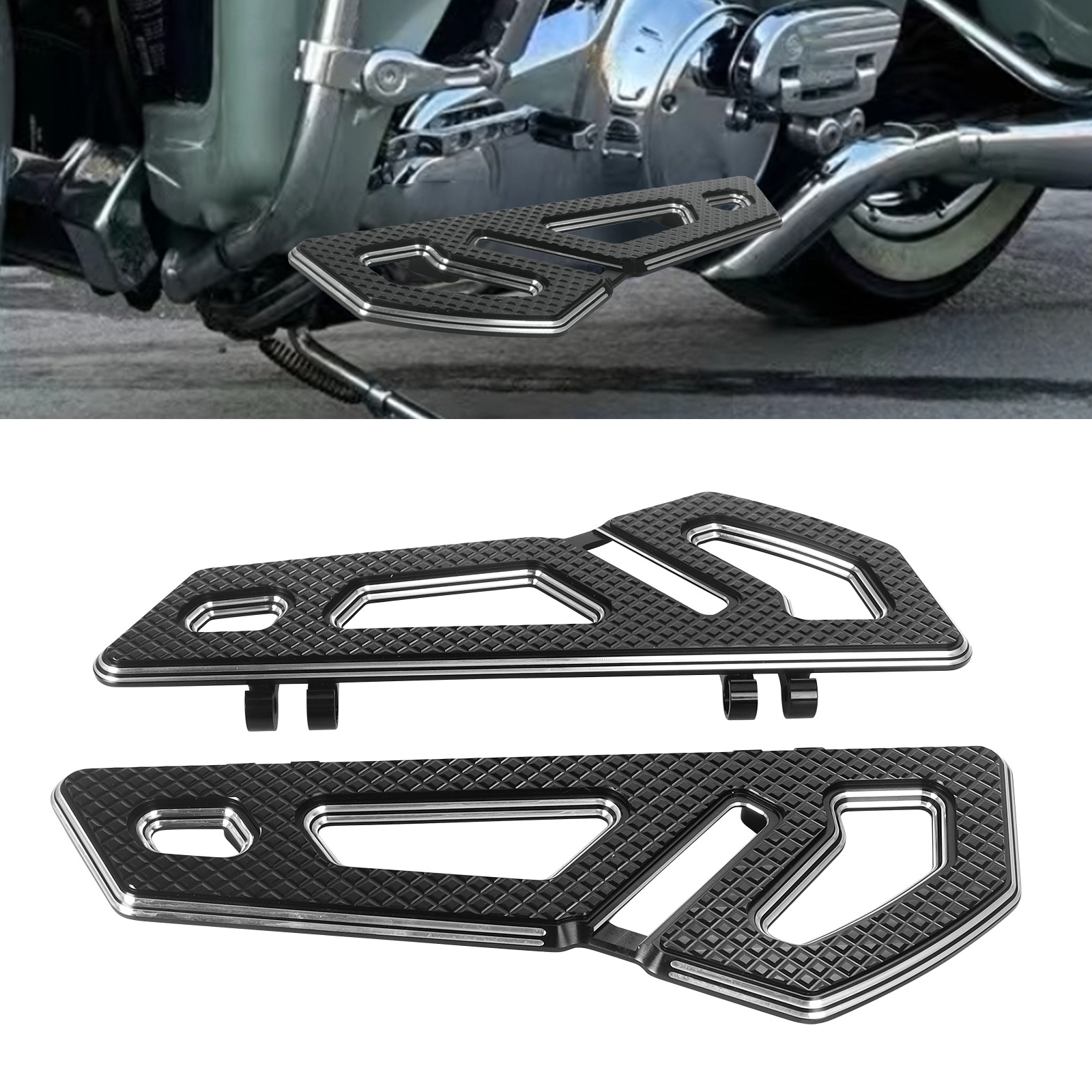 Motorcycle Accessories Suitable for Harley Street Glide Road King Modified Large Front Pedal Driver Pedal