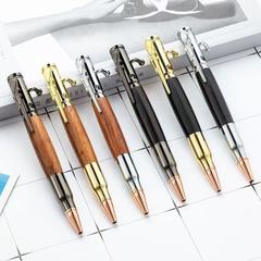 メーカー卸売り創意黄銅檀木銃栓金属実木ギフトペンレーザー印刷企業ロゴ油性