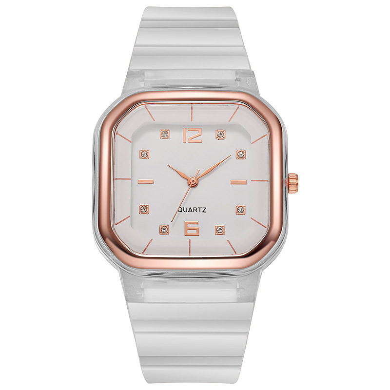 Student Spring/Summer Square Style Children's Silicone Fashion Women's Watch_voghion.com
