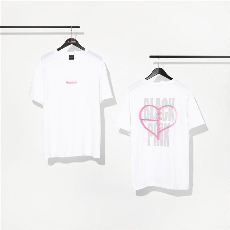 Blackpink2025ツアー新作DEADLINE同風半袖Tシャツ綿230gプリントトップス|undefined