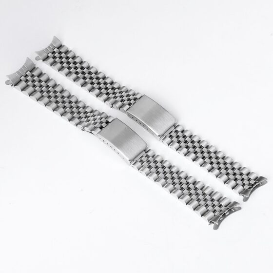 Five beads stainless steel strap log series universal arc mouth watch chain folding buckle 18/20mm