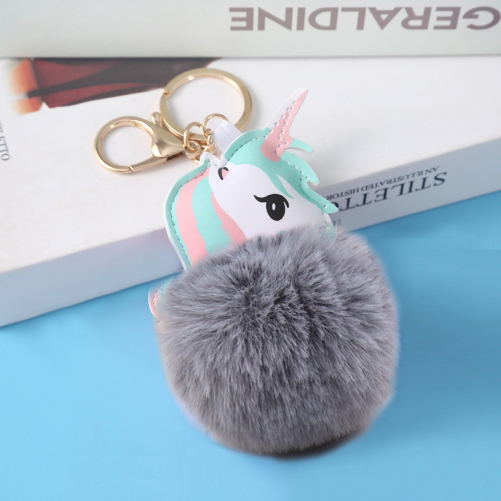 Mignon Licorne Alliage Peluche Impression Pendentif De Sac Porte-clés display picture 5