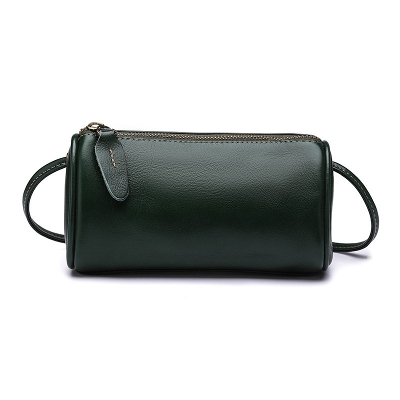 2025 New Summer Women's Leather Shoulder Bag, Small Pillow-Style Mobile Phone Crossbody Bag - Thumbnail 8