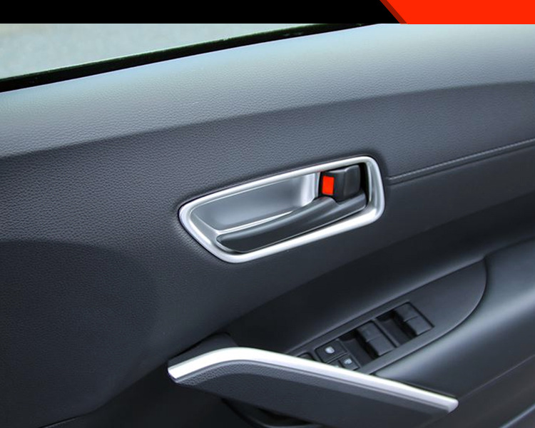Suitable for Corolla Cross modified inner door bowl Decoration bright frame front Landa Rui put special inner handle trim strip