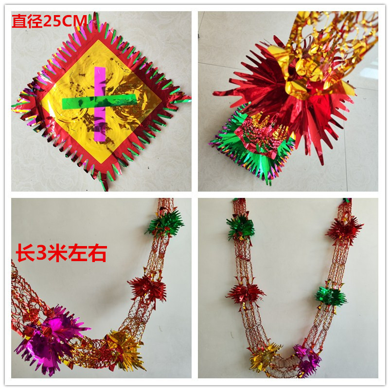 Fiesta Celebración Guirnalda lana rayas decoración de Navidad Garland cinta de la boda cepillado rayas de colores Navidad colgante