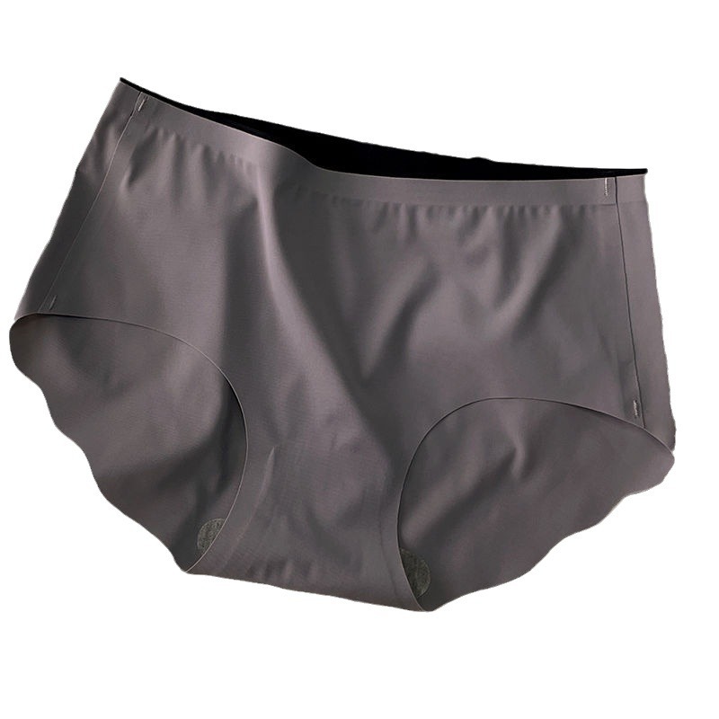Elástico de goma sin costura ropa interior de seda de hielo de las mujeres delgada cadera transpirable elevación delgada Mediados de cintura alta triángulo pantalones cortos al por mayor