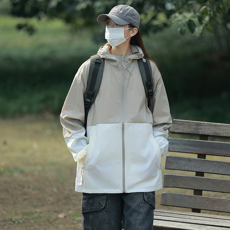 2025 新しい夏の日焼け止め服カップルスタイル夏薄型通気性抗 UV アイスシルク釣り日焼け止め服スーパー|undefined