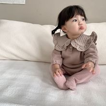 儿童加厚冬季衣服宝宝外出服2023秋冬装韩版包屁加绒爬服