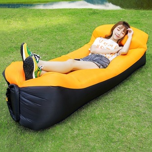 Outdoor Lazy Sofa Reclining Single Music Festival Portable Air Bed Camping Picnic Sleeping Bag Inflatable Extension