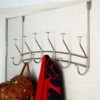 factory customized Punch holes bedroom behind Iron Hook clothes Storage After the door Hooks Clothes hanger Shelf