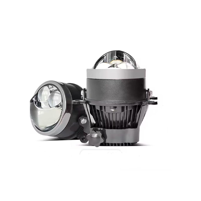 Lámpara de niebla láser doble LED para automóviles de viaje nocturno Lámpara de niebla directa de doble lente en stock image 5