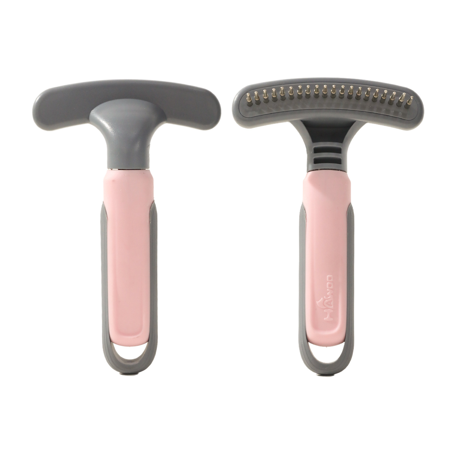 단일 행 네일 레이크 제모 빗 - 핑크 18cm