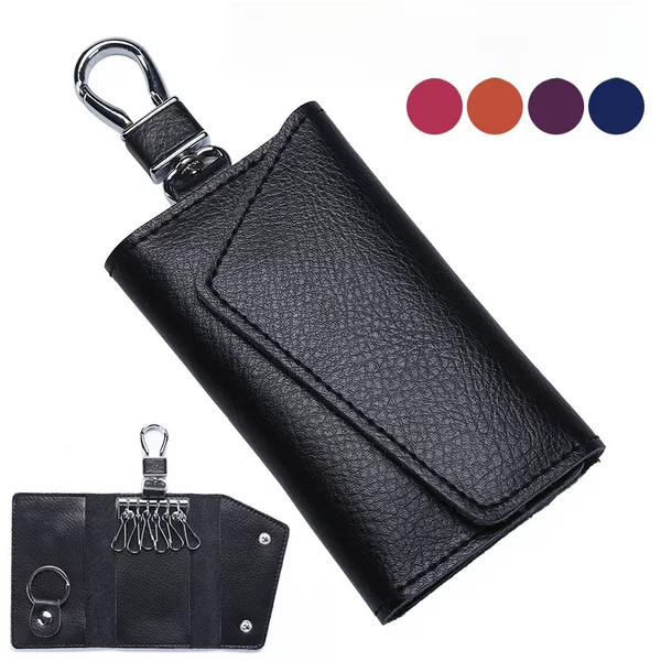 Genuine Cowhide Car Key Bag Manufacturer Wholesale Men's and Women's Keychain Large Capacity Casual Bag Ysb-01S