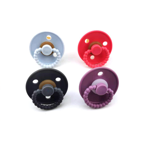 Natural latex pacifier, super soft newborn baby comfort artifact, simulated breast milk rubber baby pacifier