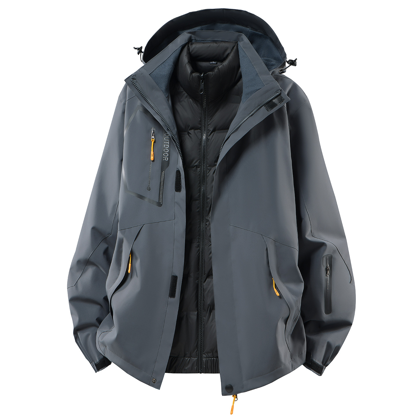 Men's down Liner Jacket 2025 New Winter Three-In-One Detachable Outdoor Windproof Warm Jacket for Women