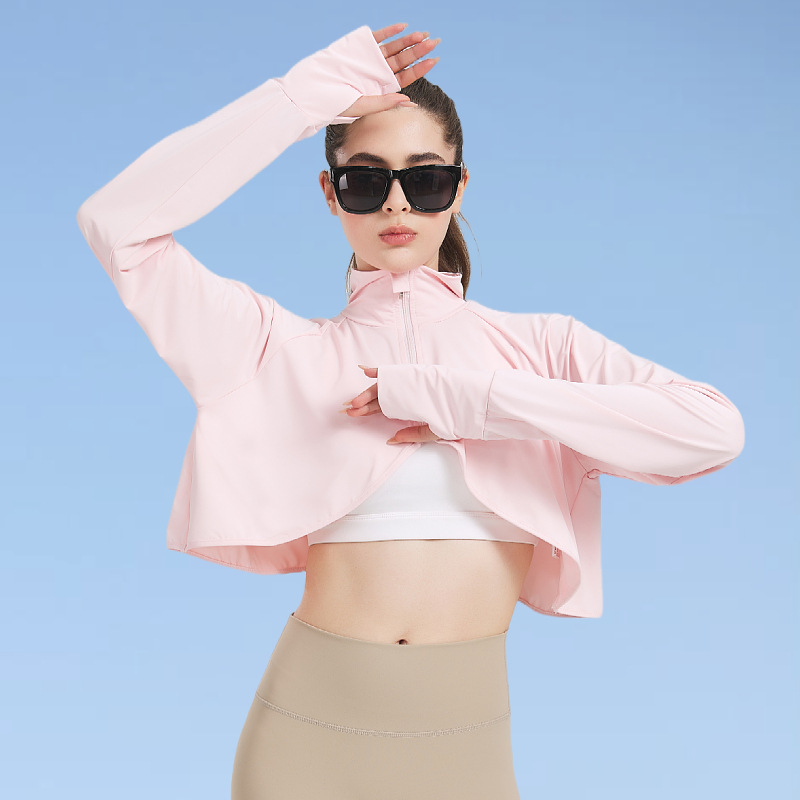 Sun Protection Shawl Women's Summer Thin Short Cape Blouse Outdoor Cycling and Driving Breathable Fashionable Sun Protection Clothing Versatile