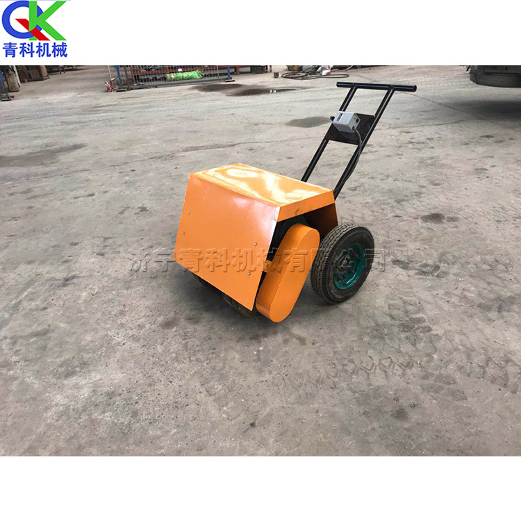 手推式钢板型材除锈机钢材去污翻新设备便携式钢板电动打磨机